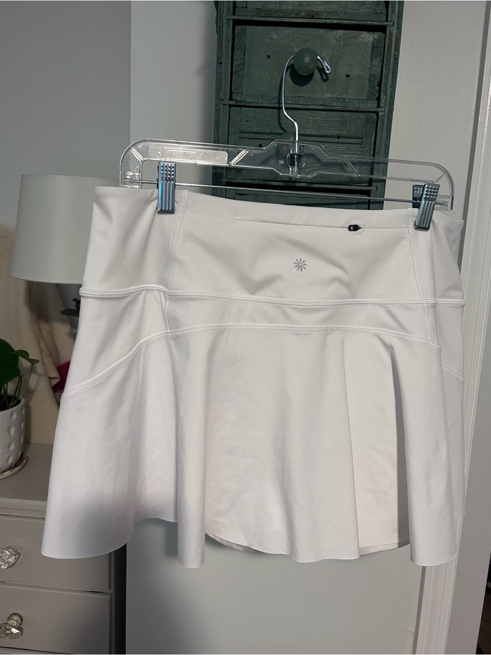 Athleta White Tennis Skort with Built-In Shorts